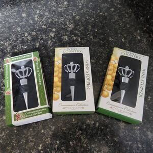 NIB. Lot of 3 Wine Country Wine Stoppers